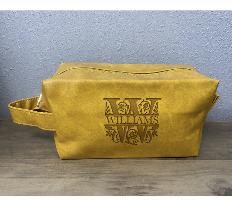 Personalized Toiletry Bag with Zipper