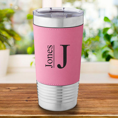 Personalized Pink 20 oz. Travel Tumbler