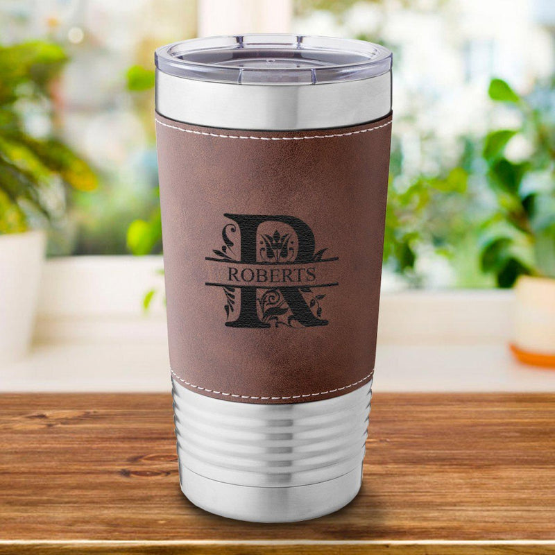 Personalized Rustic 20 oz. Travel Tumbler