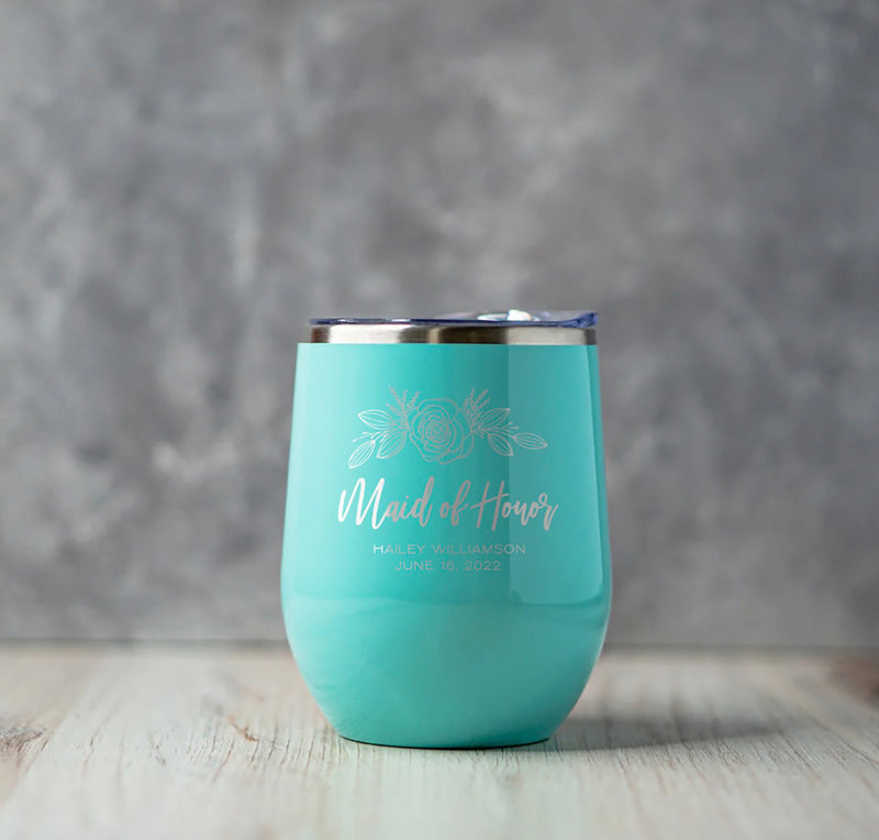 Personalized Wine Tumbler 12 oz