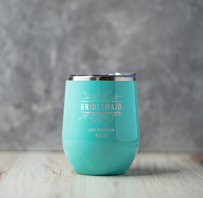 Personalized Wine Tumbler 12 oz
