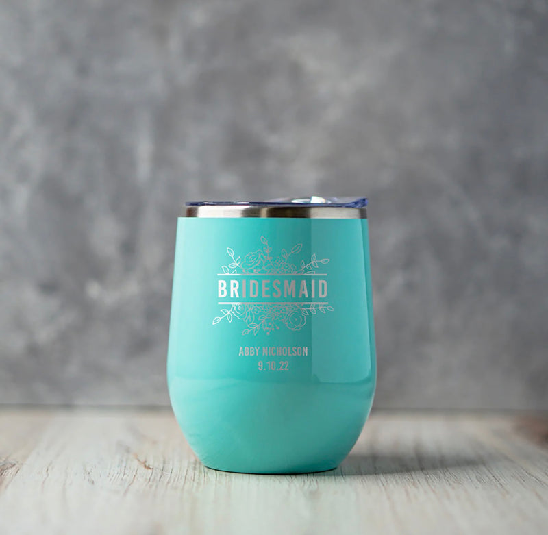 Personalized Wine Tumbler 12 oz