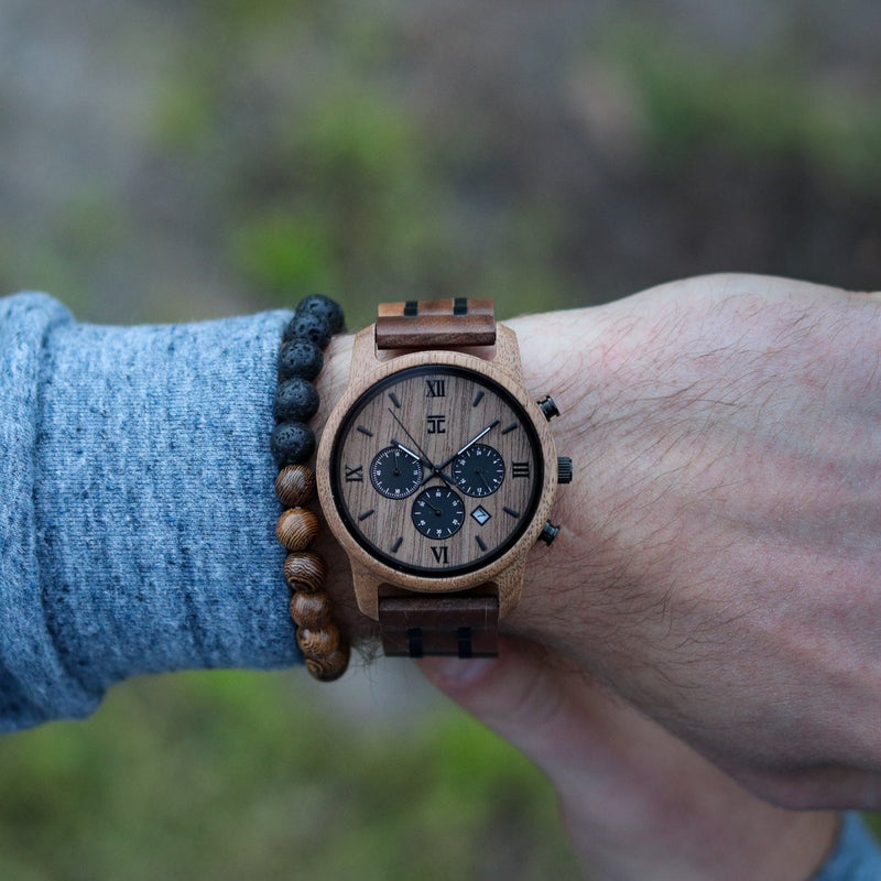 Espresso Walnut Chronograph Watch