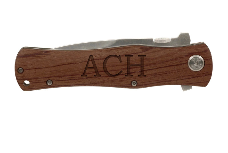 Personalized Wood Handle Pocket Knife