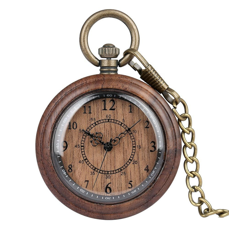 Personalized Wooden Pocket Watch | Clasico