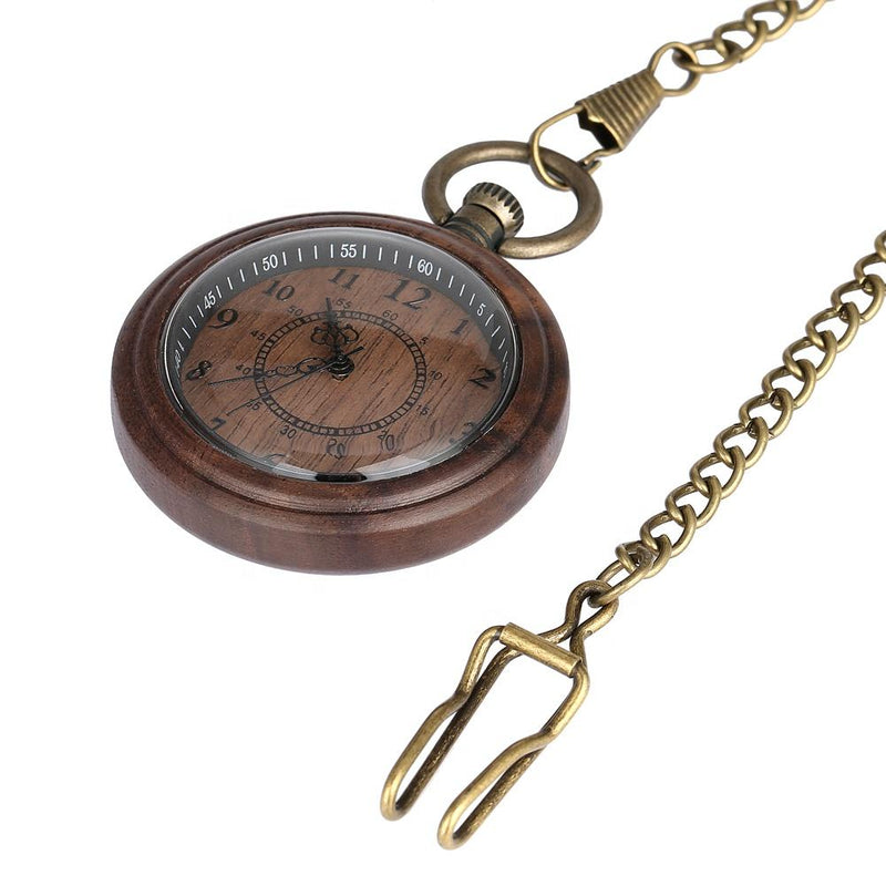 Personalized Wooden Pocket Watch | Clasico