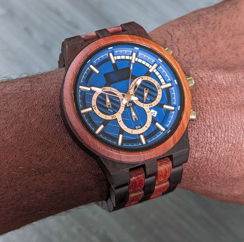 Personalized Digno Wooden Watch | Black Red