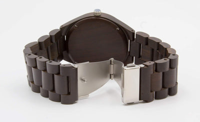 Personalized Grande Wooden Watch | Black