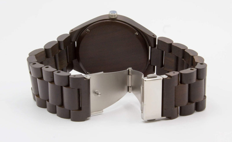 Personalized Grande Wooden Watch | Black