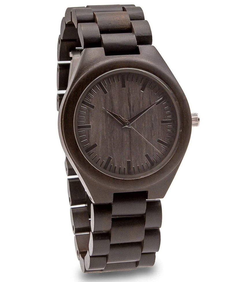 Personalized Grande Wooden Watch | Black