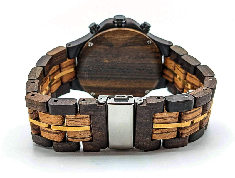 Personalized Tinto Wooden Watch | Black Zebra
