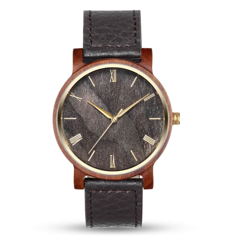 Personalized Arce Wooden Watch | Red