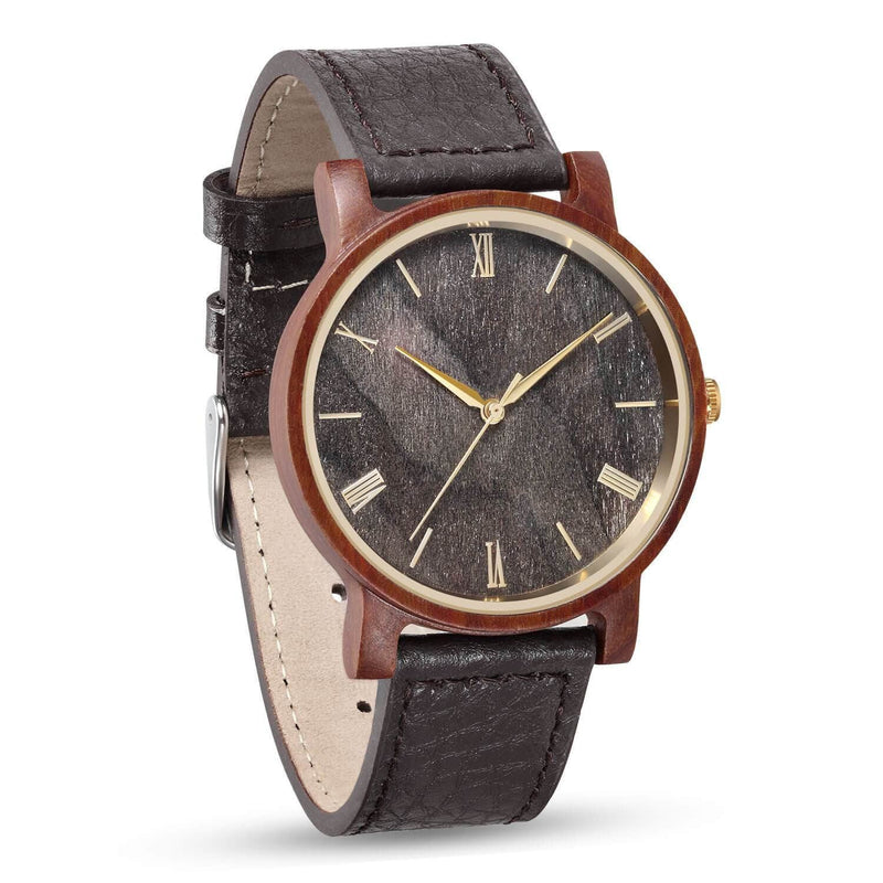 Personalized Arce Wooden Watch | Red