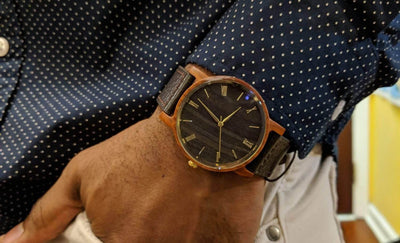Personalized Arce Wooden Watch | Red