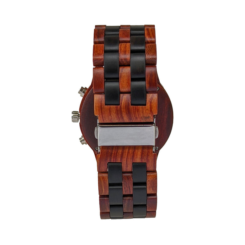 Personalized Digno Wooden Watch | Red Black