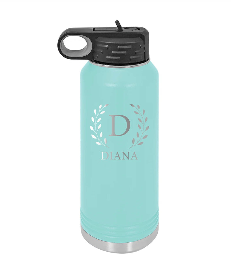 Personalized Bridesmaid Water Bottles 32 oz