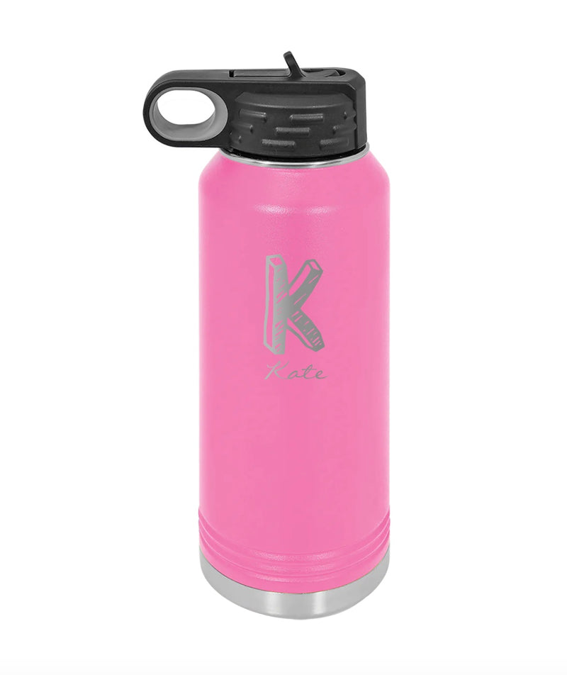 Personalized Bridesmaid Water Bottles 32 oz