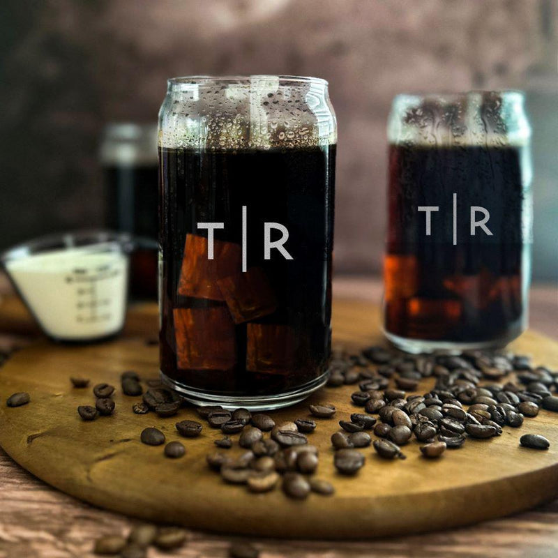 Personalized Glass Can - 16oz -  - Qualtry