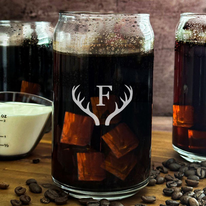 Personalized Glass Can - 16oz -  - Qualtry