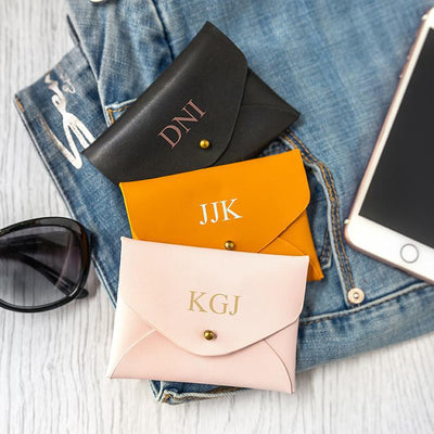 Personalized Vegan Leather Bridesmaid Wallets
