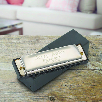 Engraved Harmonica Stainless Steel Hohner Harmonica