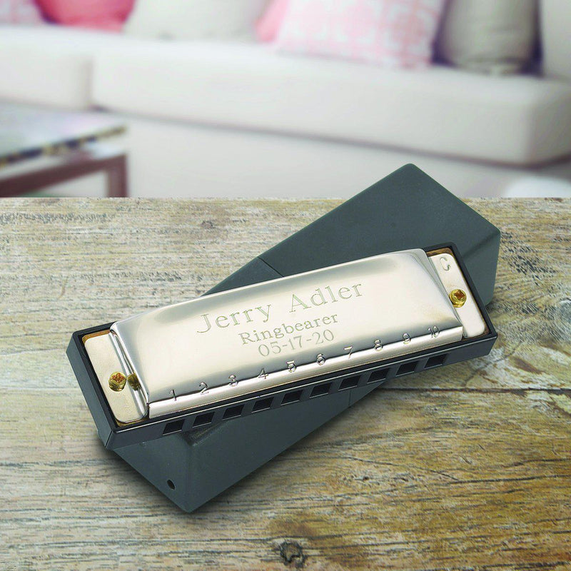 Engraved Harmonica Stainless Steel Hohner Harmonica