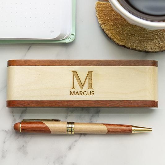 Personalized Wooden Pen Set