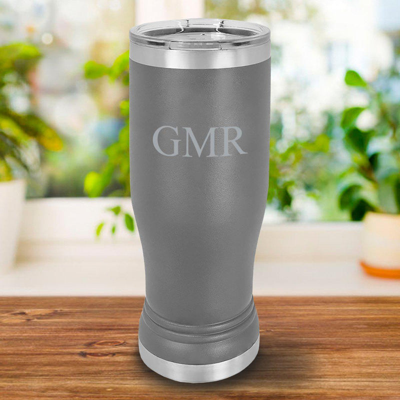 Personalized 20oz Pilsner - Gray