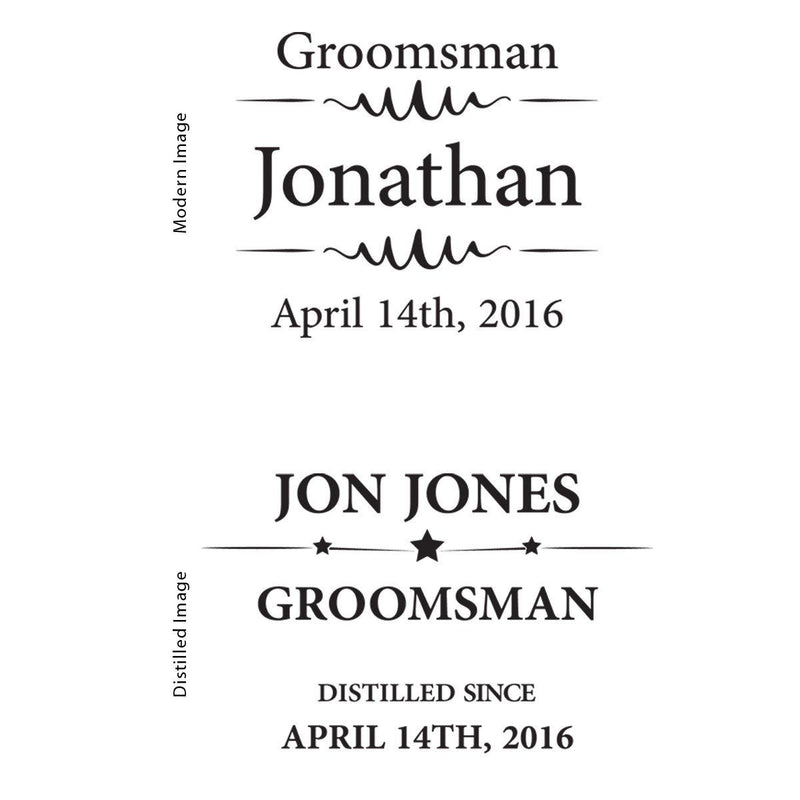 Personalized Beer Glasses - Pilsner - Glass - Groomsmen - 20 oz.-