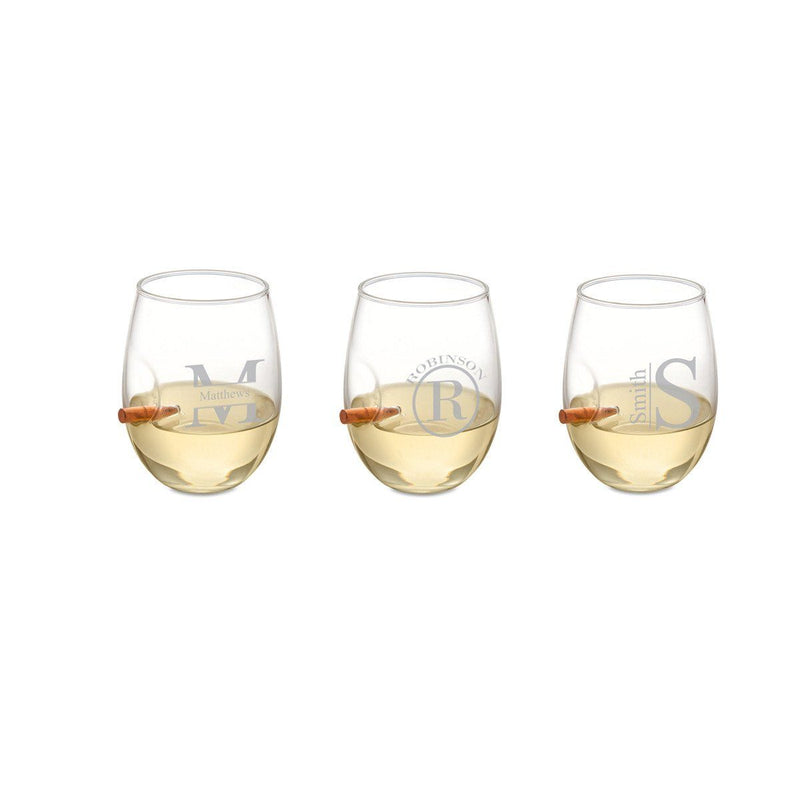 Personalized Bridesmaid Bulletproof Wine Glass-