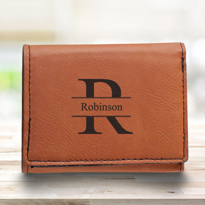 Personalized Men's Trifold Personalized Wallet