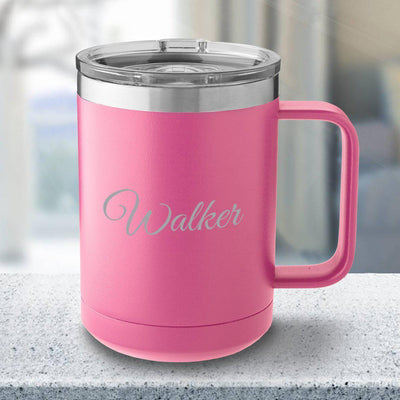 Personalized 15 oz Insulated Travel Tumbler