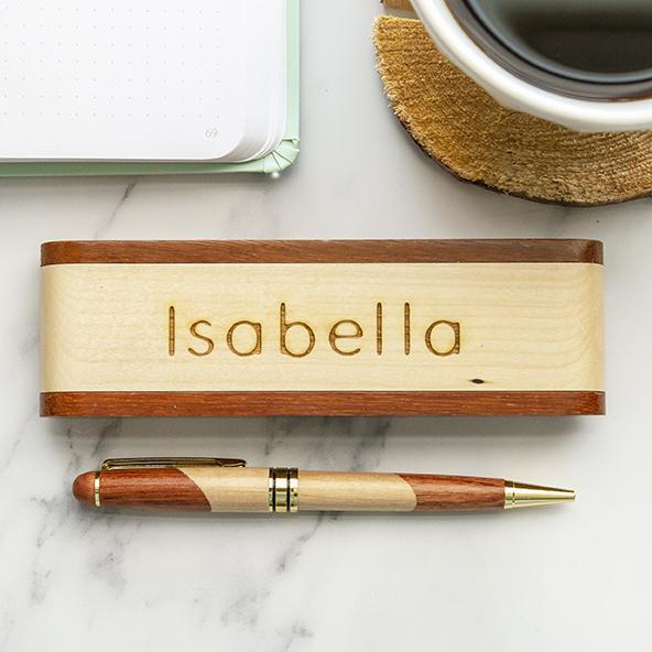 Personalized Wooden Pen Set
