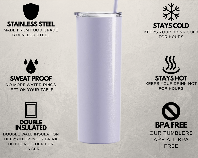 Personalized Bridesmaid Skinny Tumblers