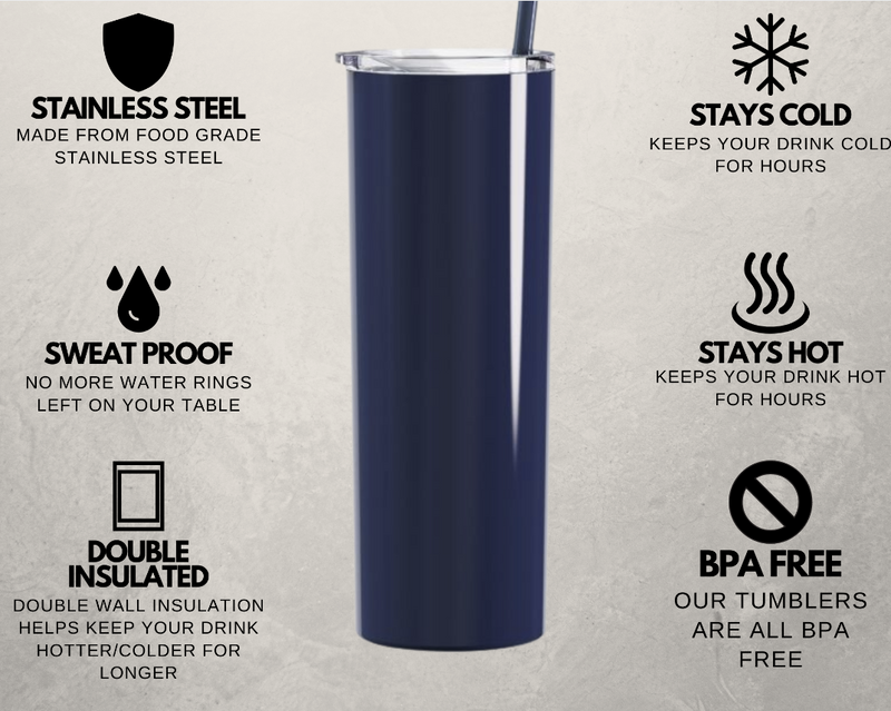 Personalized Bridesmaid Skinny Tumblers