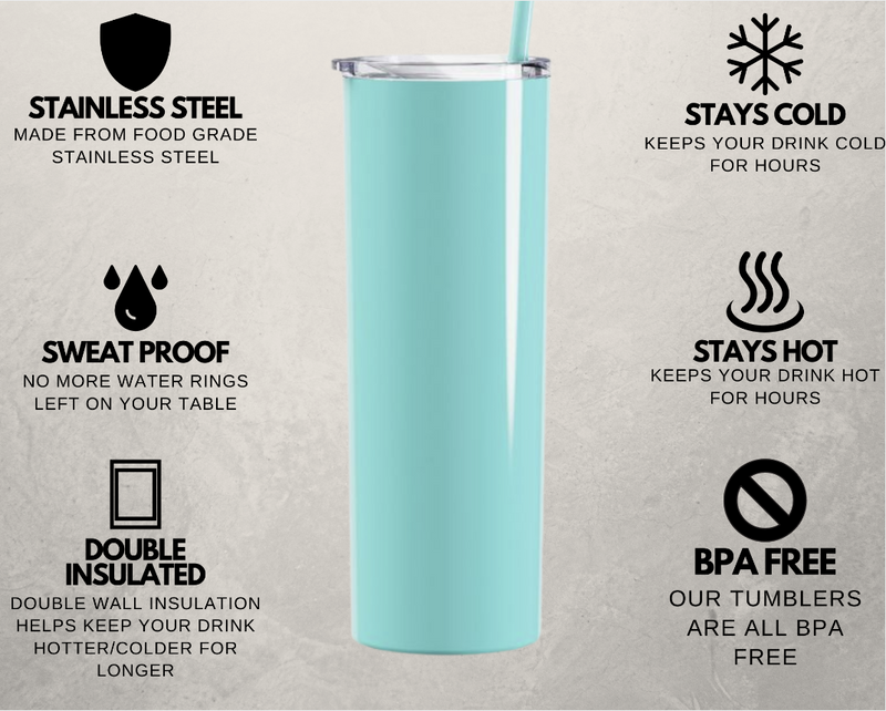 Personalized Bridesmaid Skinny Tumblers