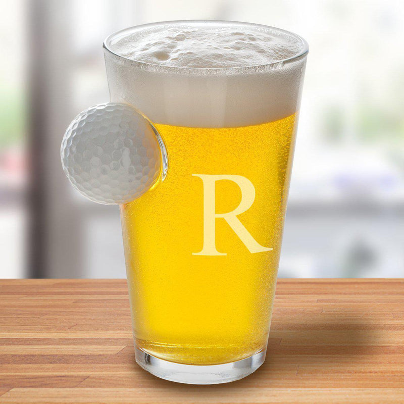 Personalized Golf Ball Pint Glass