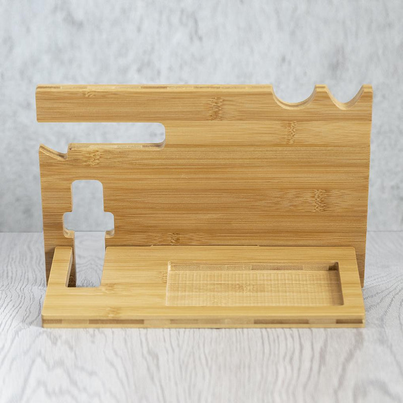 Personalized Bamboo Charging Station and Desk Organizer