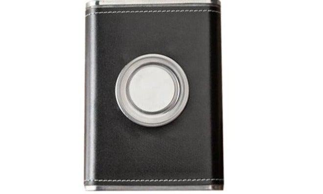 Leather Flask with Folding Shot Glass