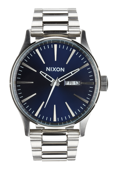Nixon Sentry Stainless Steel Watch  - Blue Sunray