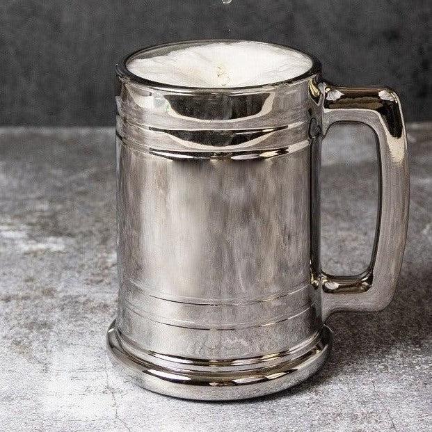 Personalized Groomsmen Metallic Beer Mug