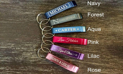 Personalized Aluminum Bottle Openers! - 6 Classic Designs! - Qualtry Personalized Gifts