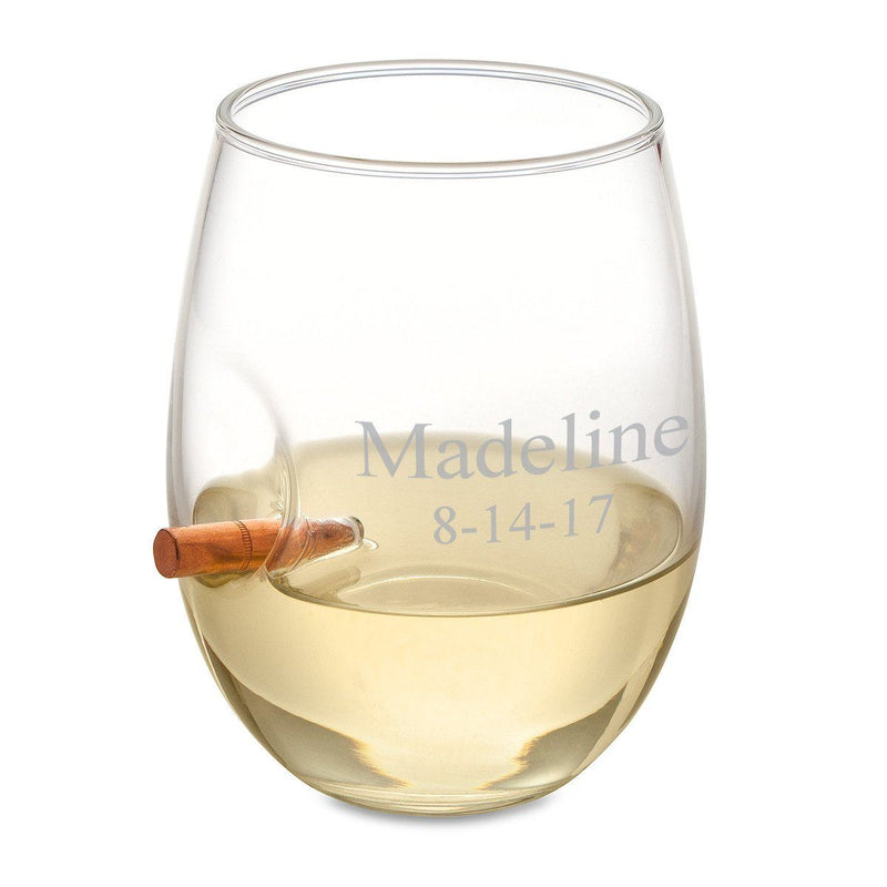 Personalized Bridesmaid Bulletproof Wine Glass-