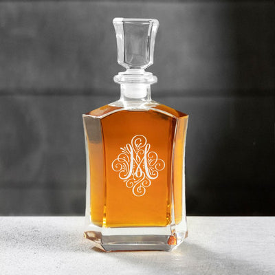 Ornate Monogram Shetland Decanter