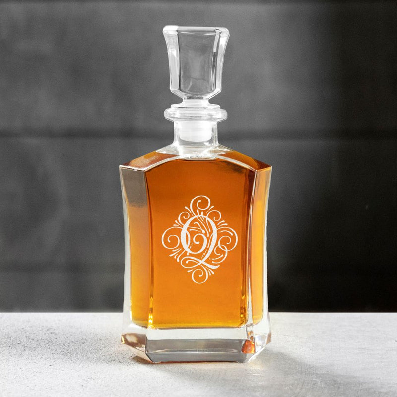 Ornate Monogram Shetland Decanter