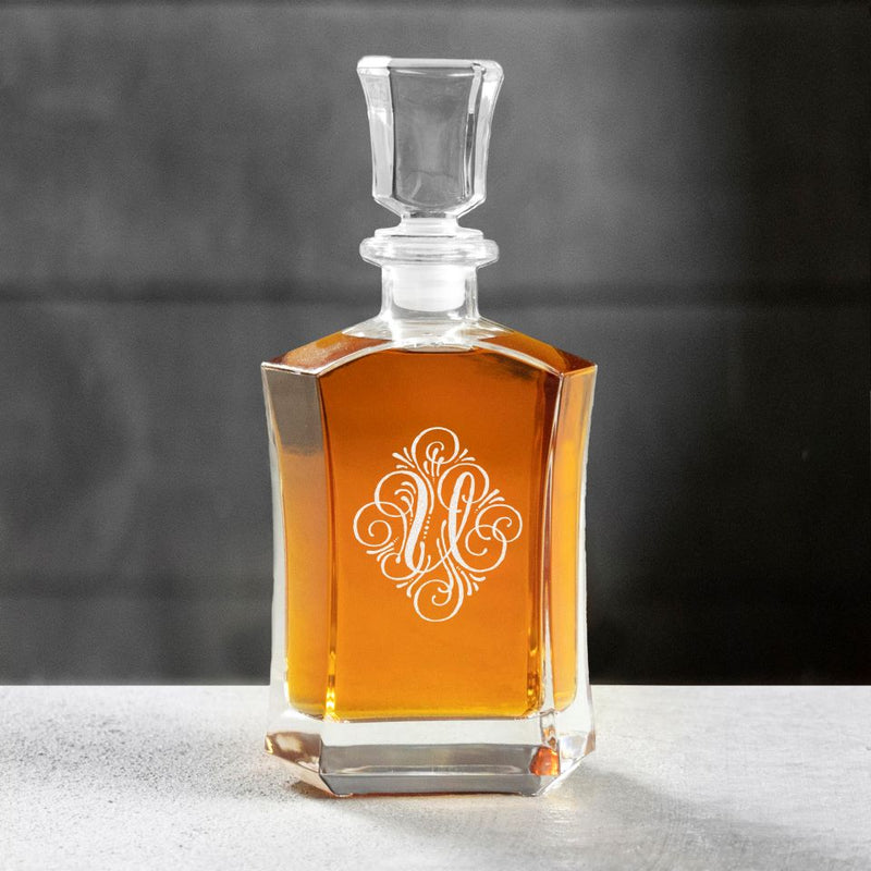 Ornate Monogram Shetland Decanter