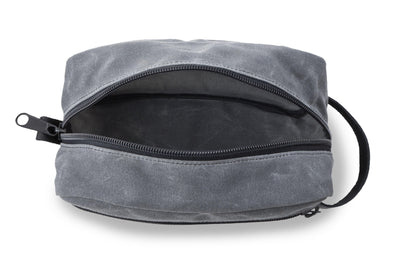 Men’s Travel Bag for Groomsmen – Waxed Canvas - Charcoal-