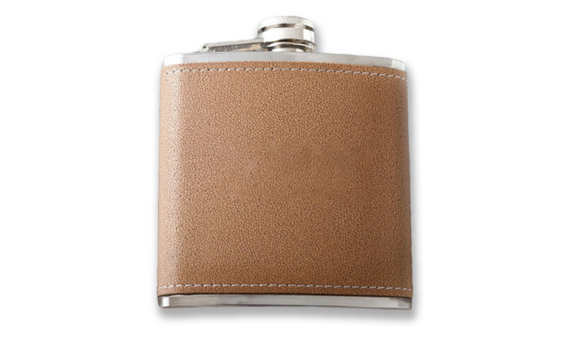 Personalized Tan Flask
