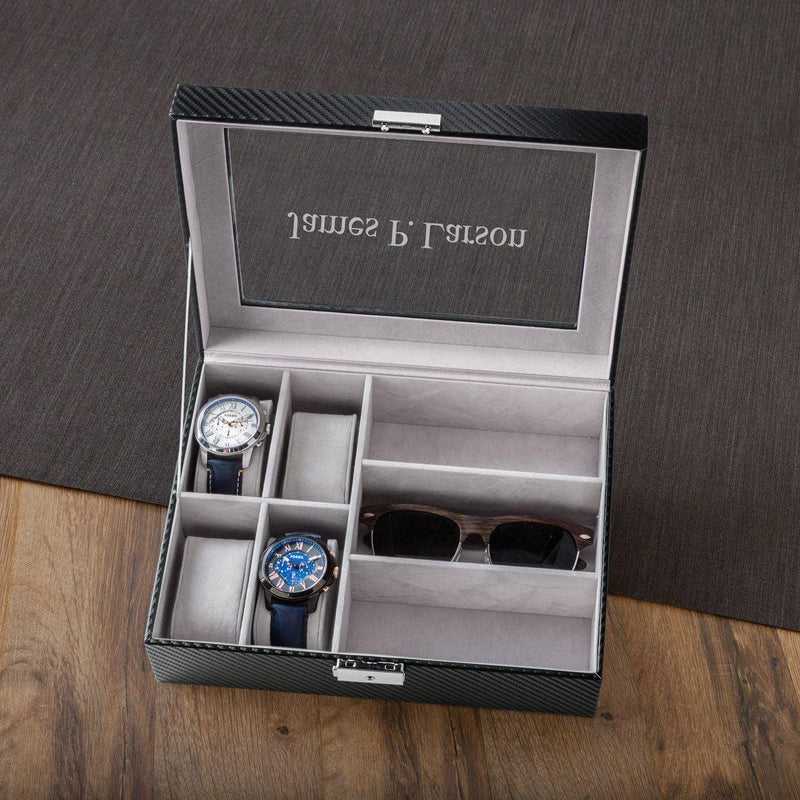 Personalized Watch Box & Sunglasses Box