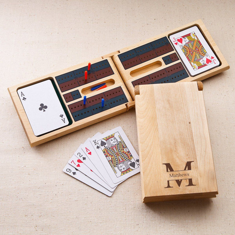 Personalized Wood Cribbage Game-Stamped-
